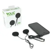 Volic Drop-In Wired Helmet Speakers for Motorcycles, Snowboarding, Skiing