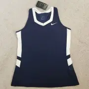 Women Sz M - Nike active Lacrosse Training Jersey Singlet Navy 881259-420 New