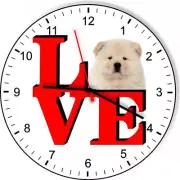 Chow Chow Cute Puppy Dog kitchen living room Wall Clock