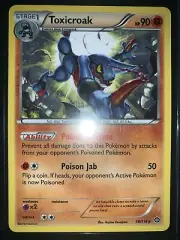 Toxicroak 59/114 X&Y: Steam Siege Rare Mint Pokemon Pack Fresh+random card