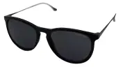 Kenneth Cole Reaction Mens Soft Square Shiny Black Sunglass KC1289 1A