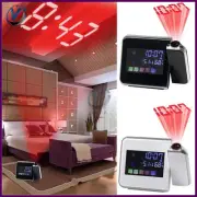 Colorful LED Digital Projection Alarm Clock Weather Station Desk Projector
