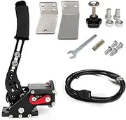 Htostar Racing USB Handbrake Upgrade 2-IN-1 Compatible With G29 T300 Compatible With PS4/5+PC,For Professional Gaming Peripherals for Racing Games, with Non-Contact Plus Hall Sensor(With Clamp)