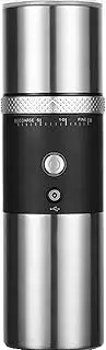 Portable Espresso Maker, USB Electric Coffee Machine, with Stainless Steel Double-Layer Filter/15-Speed Coffee Grinder, Suitable Travel Camping Kitchen Office