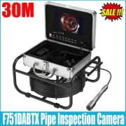 30M / 98.4FT Pipe Inspection Camera HD Drain Sewer Camera With 7 In IPS Monitor