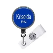 Colorful Personalized Name Retractable Identification Badge Reel ID Holder