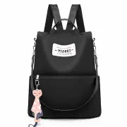 Outdoor Women Anti-Theft Backpack Oxford Cloth Waterproof Shoulder Bag Girls School Back Pack BLACK COLOR