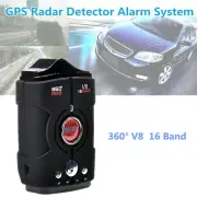 Car Speed GPS Radar Detector Voice Alert Warning Speedometer 16 Band Upgrade V8