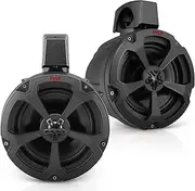 Pyle Water-Resistant Marine Off Road Speakers - UTV Compact PowerSport Vehicle Speaker System 1200 Watt, Compact & High-Powered Output