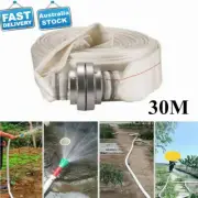 30M High Pressure Water Hose Garden Irrigation Lay Flat C Storz Canvas Fire Hose