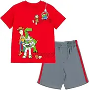 [Disney] Winnie the Pooh Lion King Monsters Inc. Toy Story Incredibles Lilo & Stitch T-Shirt & Mesh Shorts Infant to Big Kid