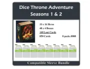 "Dice Throne Adventures" Compatible (Season 1 & 2) Card Sleeves (8808 X 8)
