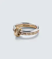 [Spinelli Kilcollin] Spinelli Kilcollin Virgo Petite 18kt gold and sterling silver ring with diamonds K gold