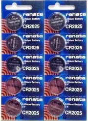 CR 2025 RENATA WATCH BATTERY (10 piece) ECR2025 FREE SHIPPING Authorized Seller