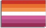Gear Tatz - Lesbian Pride Flag - LGBTQ - Bumper Stickers - 3 x 5 inches - Professionally Made in The USA (Vinyl,X1)