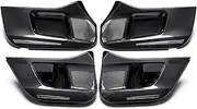 Pexorin, for Toyota, Highlander 2015-2022 Car Door Anti Kick Pad ABS Carbon Fiber Car Door Side Edge Protector Anti-Dirty Sticker Car Door Kick Pad(Black Highlander 15-21)