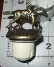 BLANTONS Bourbon O STOPPER whiskey bottle jockey buffalo trace empty d