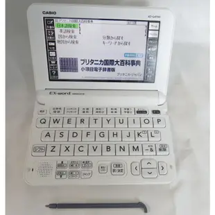 ੈ✿ CASIO 日文電子辭典 XD-G4700 Dataplus 10 廣辞苑 日英 英英 英日 功能強大版本品項新