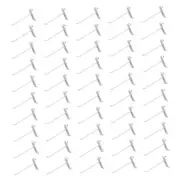 Wire Metal Hanger Retail Long Gridwall Hooks Grid Panel Display 50 PC White 4"