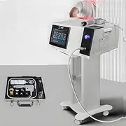 Pneumatic Shockwave Therapy Machine, Extracorporeal Focused Shockwave Therapy with 7 Heads and Cart, Atomization Effect, Adjustable Intensity, Deep Into Fascia Layer,Non-invasive,for Pain Relief