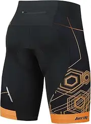 [BEROY] Men's Cycling Shorts Padded Bike Shorts Padding Spin Compression Road Biking Tights with Drawstring