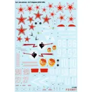 FOXBOT 48-008 Scale 1:48 Decals Yak-9: Red Warhorses for scale model kit