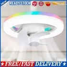 Socket Fan Light RGB Mode Light Socket Fan 3 Speeds Ceiling Fan with LED Light