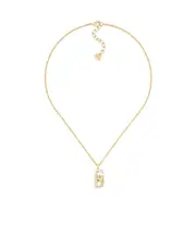 CD Lock Necklace One size Yellow