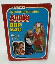 Little Orphan Annie Inflatable Bop Bag 36” Tall 1981 Made by Arco New In Box