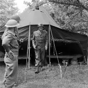 WW2 WWII Photo World War Two / US Army General George S. Patton in France 1944