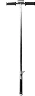 Soil Sampler Probe 105cm Length 38mm Mouth Stainless Steel Soil Sampling Probe Tool Soil Test Kits with Foot Pedal for Lawn Plant Garden Farm Soil Sampling