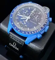 OMEGA X SWATCH SpeedMaster MoonSwatch MISSION TO NEPTUNE 42mm NEW! TAGS! PAPERS!