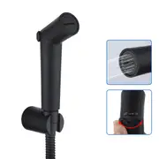 ACA Black Plastic Handheld Douche Bidet Toilet Spray Shower Jet Shattaf Hose Kit