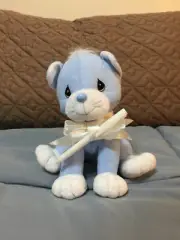 PRECIOUS MOMENTS TENDER TAILS SIGNATURE CAT WITH PEN