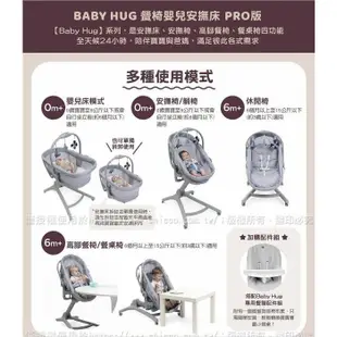 Chicco Baby Hug Pro餐椅嬰兒安撫床+贈蚊帳和床墊CBB87076.40雅痞灰)8980元務必聊聊優惠