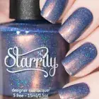 Starrily The Cat's Meow - Purple Blue Nail Polish with Bright Copper Shimmer