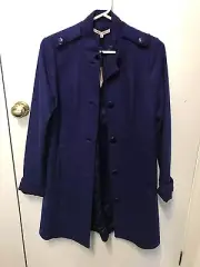 BNWT Review Blue Coat Size 12 Wool Blend