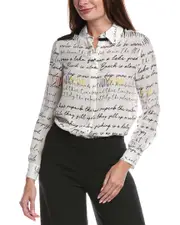 alice + olivia Willa Silk Top
