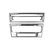 Carbon Fiber Car Central Control Cd Panel Decorative Sticker For Bmw E90 / E92 Non Navigation With Hole