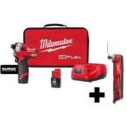 Milwaukee SURGE Impact Driver Kit 1/4" 12V Li-Ion Cordless w/ Oscillating-Tool