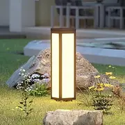 LED Outdoor Wall Lights Warm White Simplicity IP54 Waterproof Garden Lamp Path Lights Modern Villa Patio Pathway Yard Lamps Exterior Floor Mount Lawn Lighting