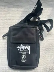 2024 Unisex Stussy Black Mens Shoulder Bag Cross Body Bag New Bag AU