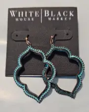 White House Black Market French Wire Dangle Cloud Shape Vintage Look