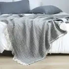 Nordic Plain Sofa Blanket Cover Home Pastoral Sofa Towel Cotton Throw Blanket