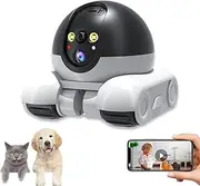 Patrol Bot, 2025 New Patrol Bot Camera, Blinky Bot Camera, 1080p Hd Wi-Fi Indoor Robot Camera On Wheels, Pet Cameras 2-Way Talk, Night Vision, Wireless App Control for Pet, Elderly (32G)