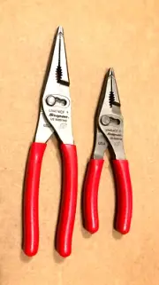 NEW Snap-on™ LN46ACF LN47ACF Red Talon Grip Long Nose Slip Joint Pliers