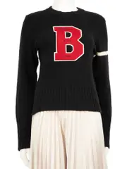 Burberrys Blue Label Black Knit B Sweater