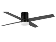 WINGBO 52" DC Flush Mount Ceiling Fan with Light and Remote Control, 6 Speed...
