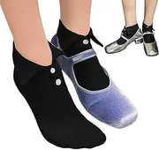 [Generic] Shirt Collar Socks, Lapel Socks, Ballet Style Thin Socks - Button Down Calf Socks, Lapel Shirt Socks for Everyday Use, School