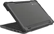Gumdrop SlimTech Laptop Case Fits Lenovo 300e | 300w Yoga Gen 4 (2in1) Rugged Drop Tested Shockproof Lightweight Reliable Device Protection for Kids K-12 Students School Office or Business Use - Black